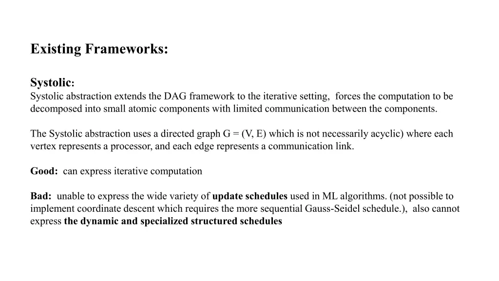 existing frameworks 2