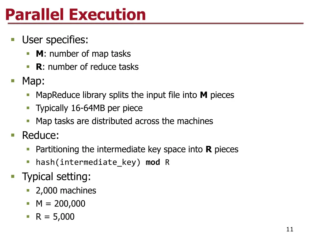 parallel execution