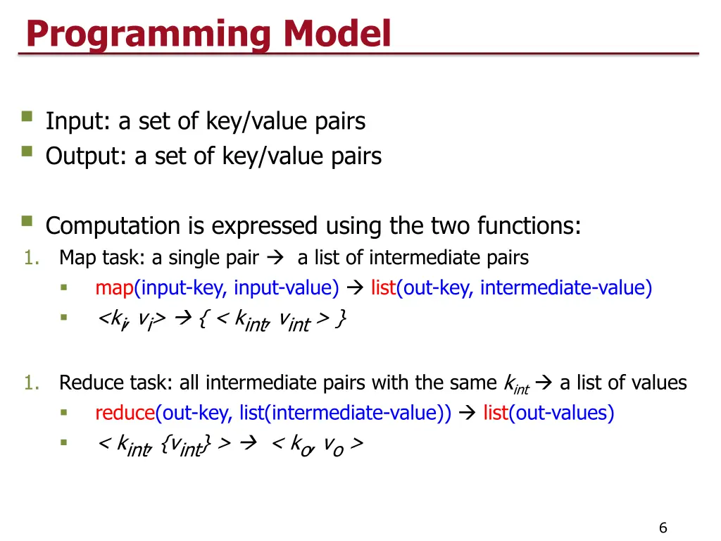 programming model