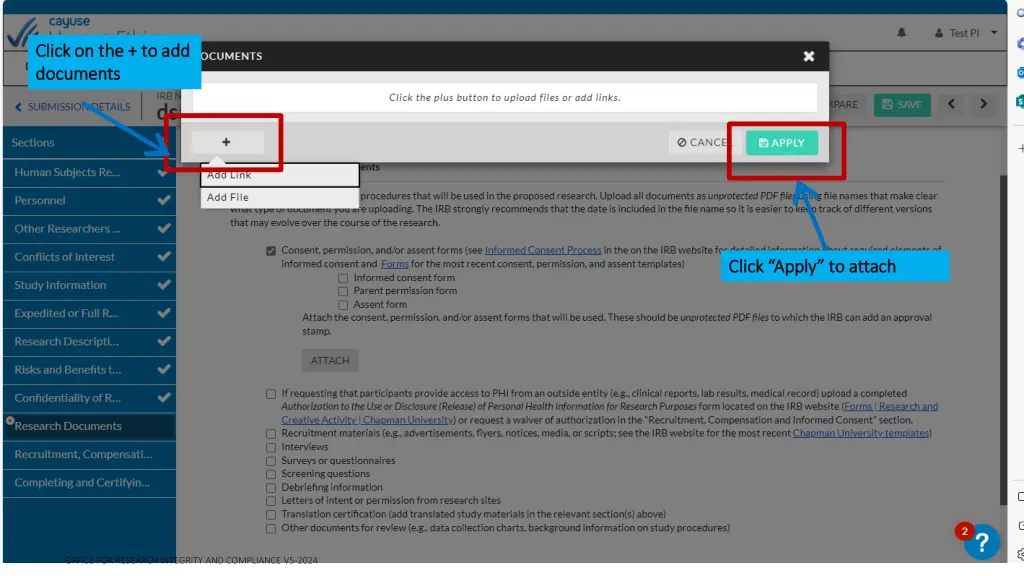 click on the to add click on the to add documents