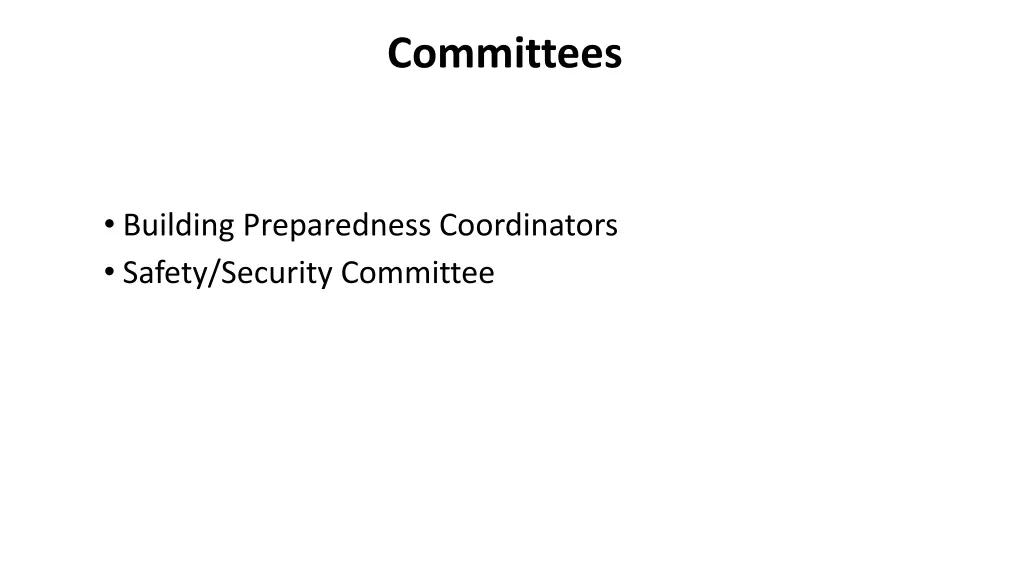committees