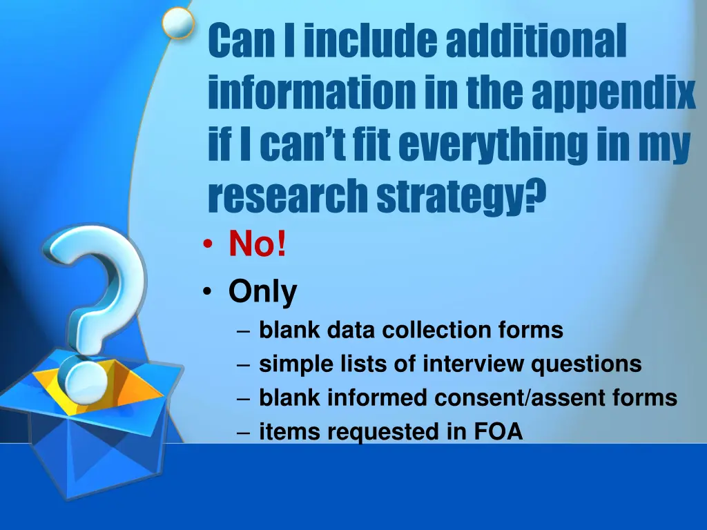 can i include additional information