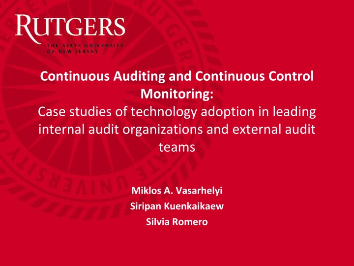 continuous auditing and continuous control