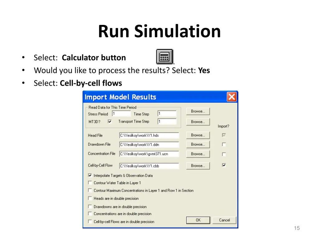 run simulation