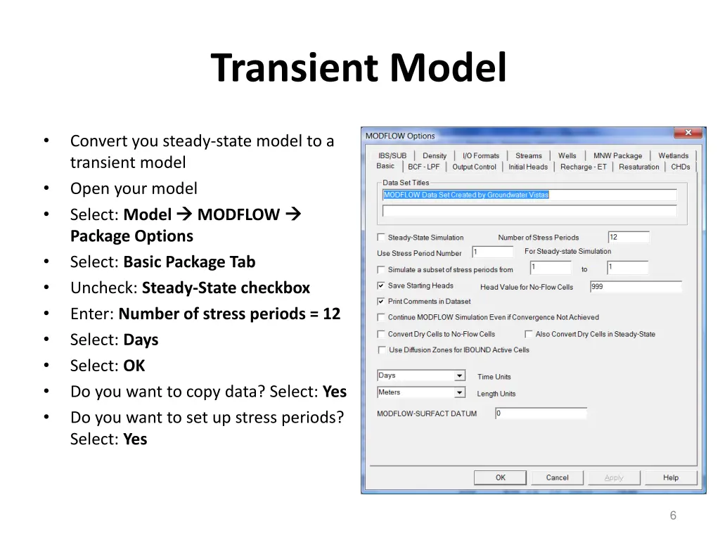 transient model
