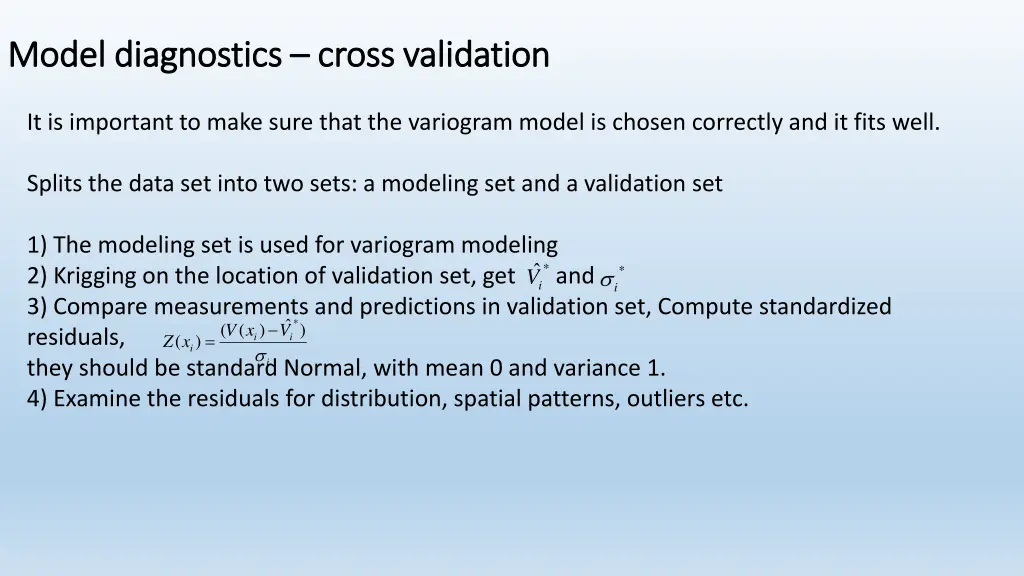 model diagnostics model diagnostics cross