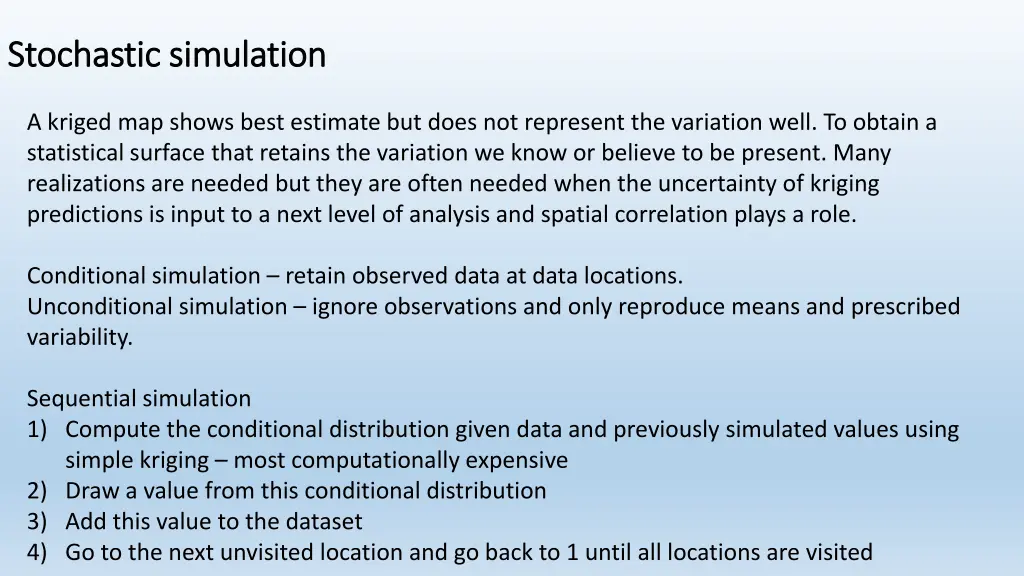 stochastic simulation stochastic simulation