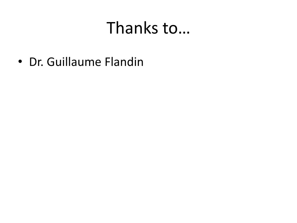 thanks to