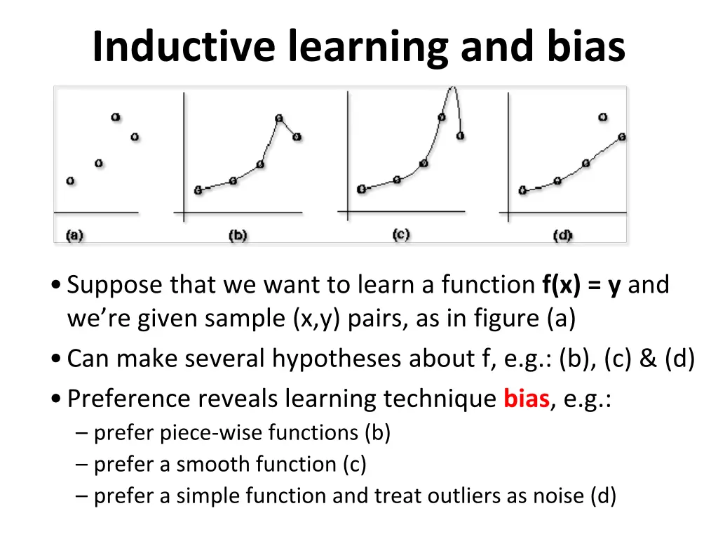 inductive learning and bias