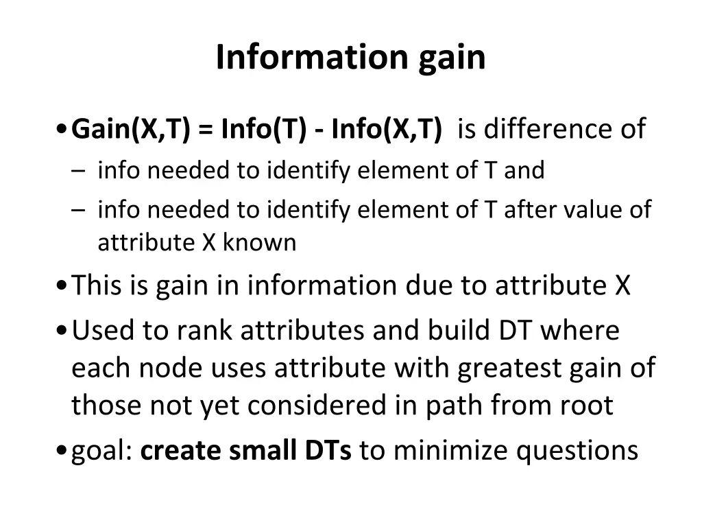 information gain