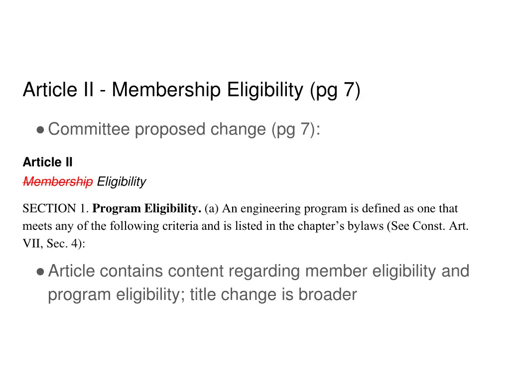 article ii membership eligibility pg 7 1