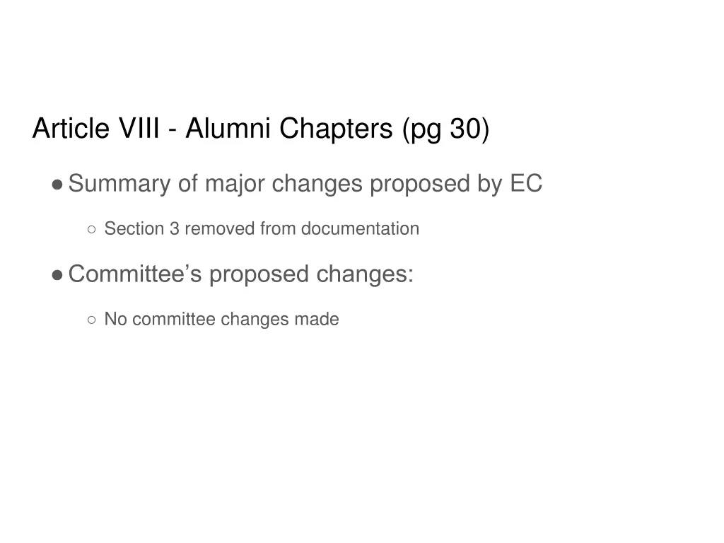 article viii alumni chapters pg 30