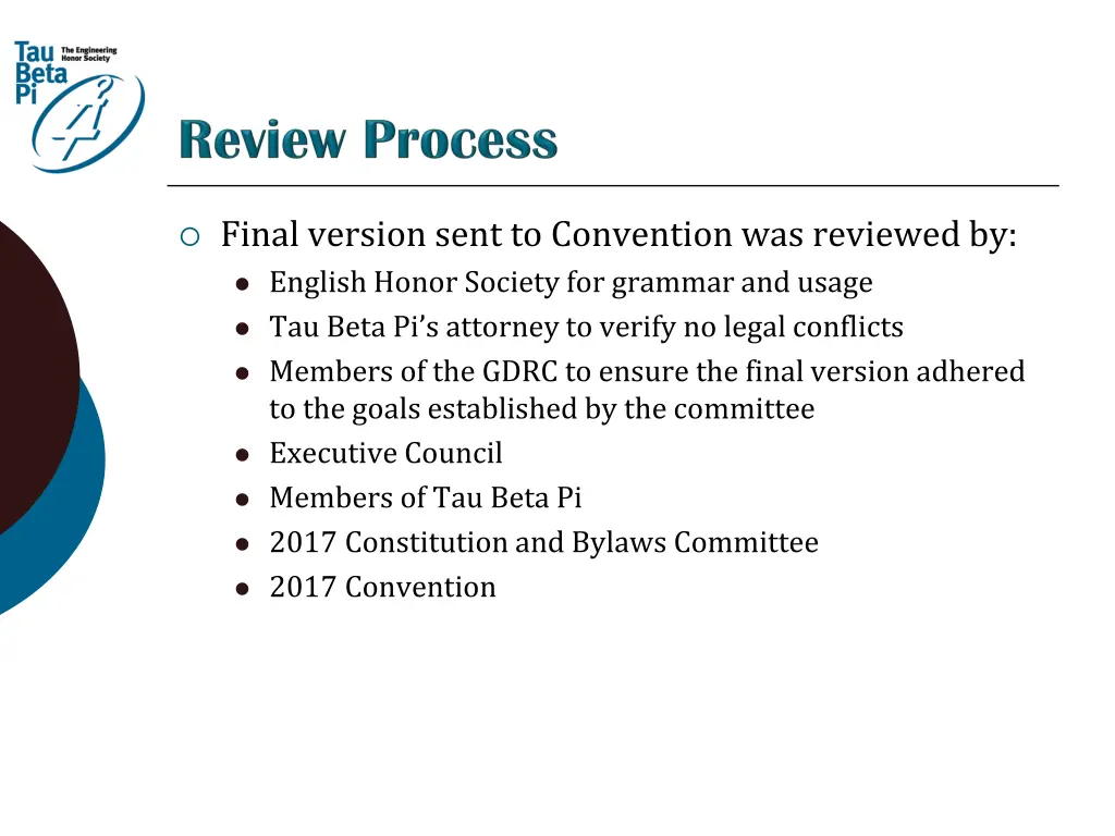 final version sent to convention was reviewed