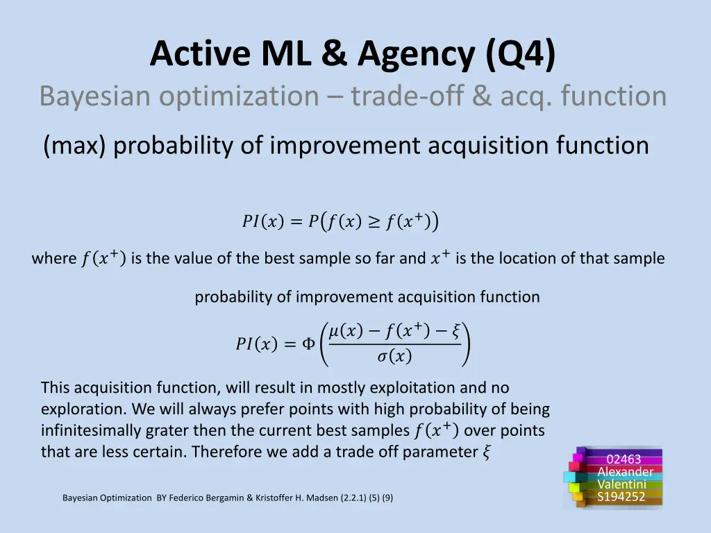 active ml agency q4 bayesian optimization trade 2