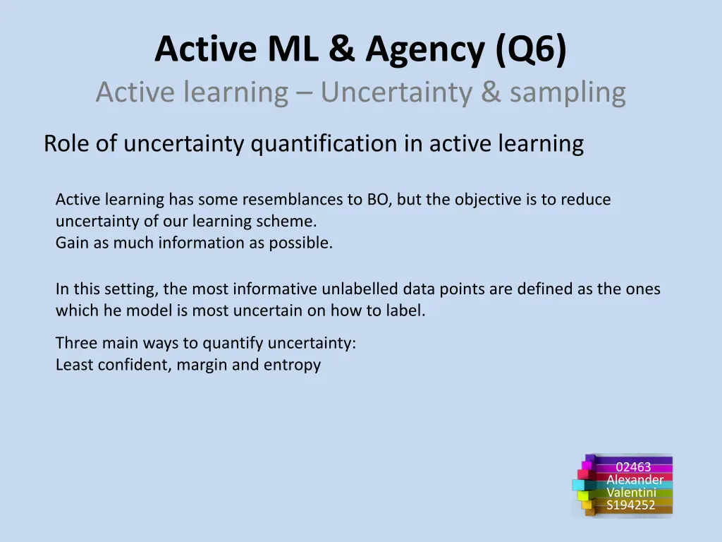 active ml agency q6 active learning uncertainty