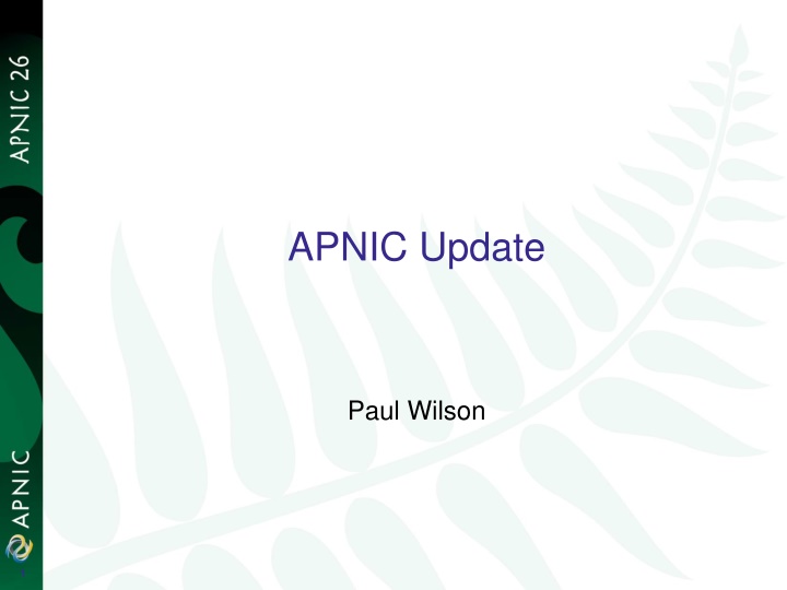 apnic update