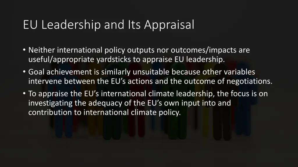 eu leadership and its appraisal