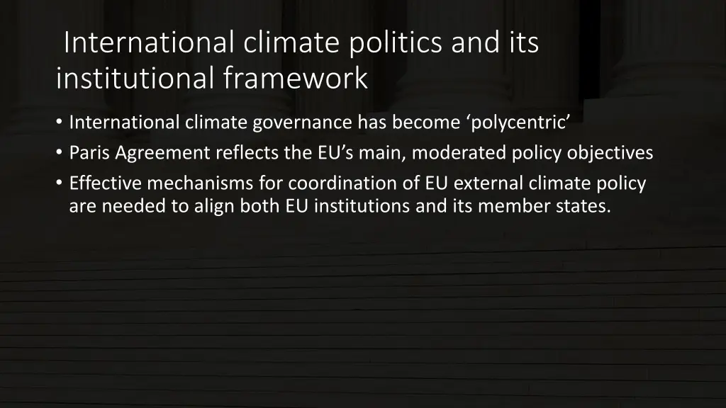 international climate politics