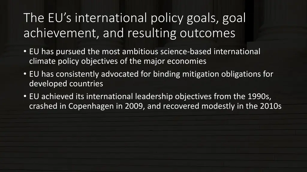 the eu s international policy goals goal