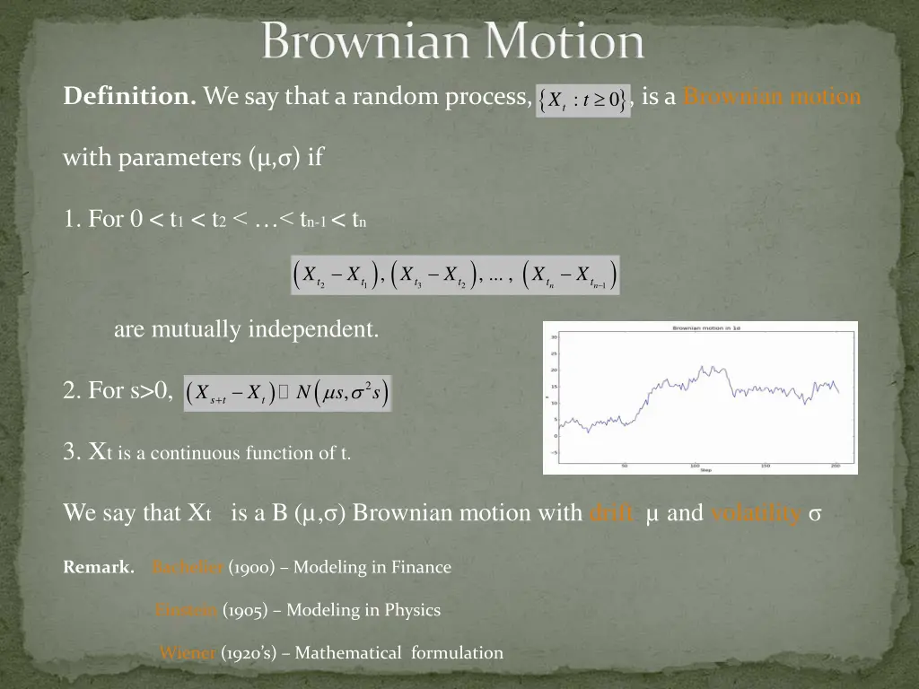 brownian motion
