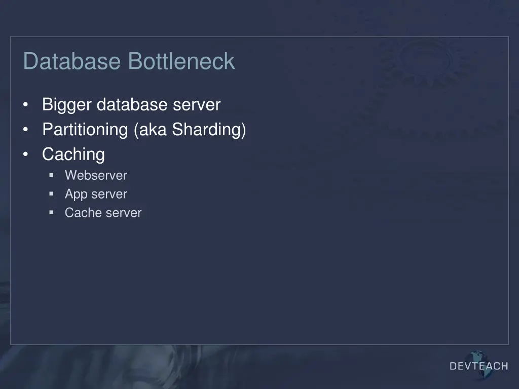 database bottleneck