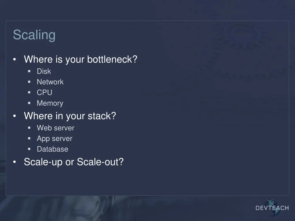 scaling