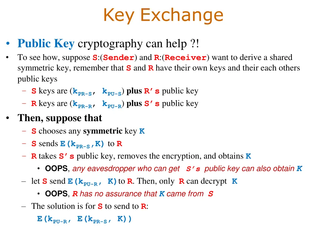 key exchange 1