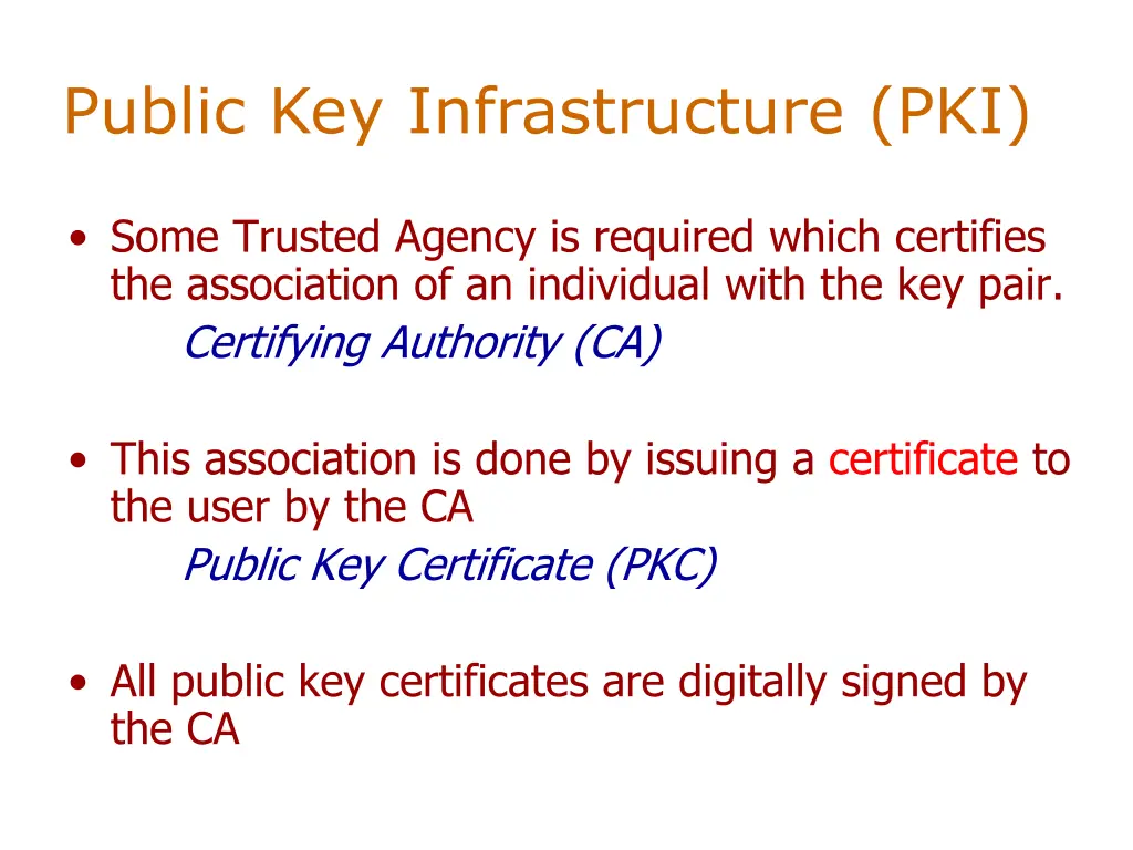 public key infrastructure pki
