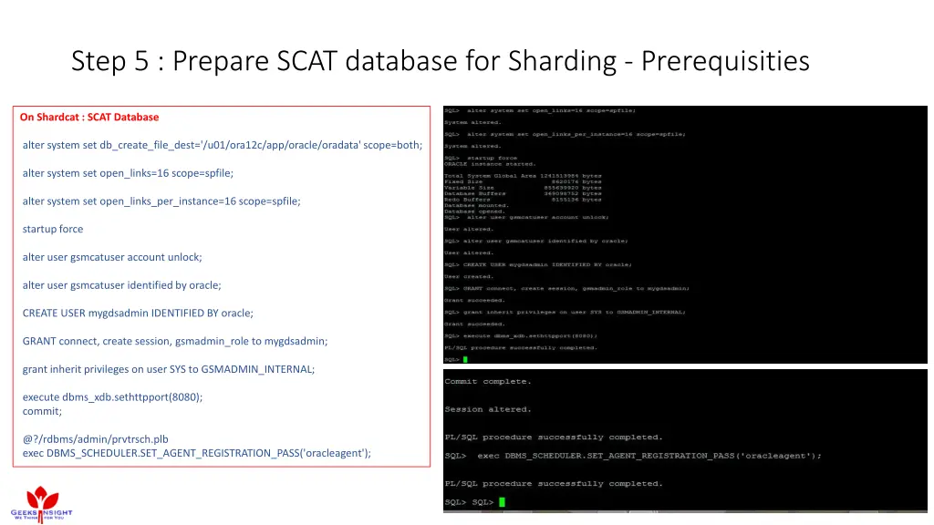 step 5 prepare scat database for sharding