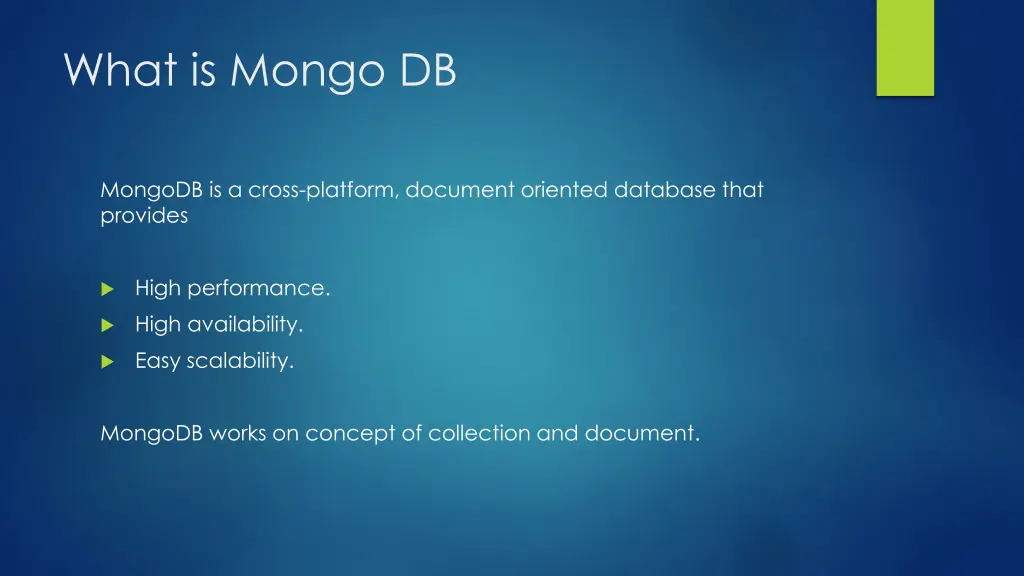 what is mongo db