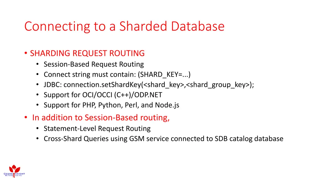 connecting to a sharded database