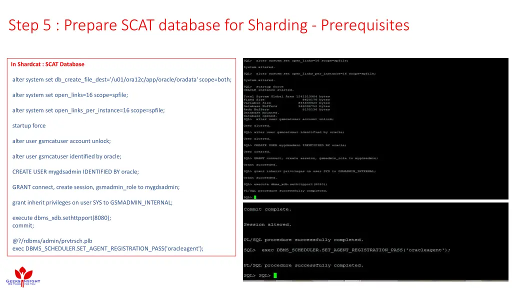 step 5 prepare scat database for sharding