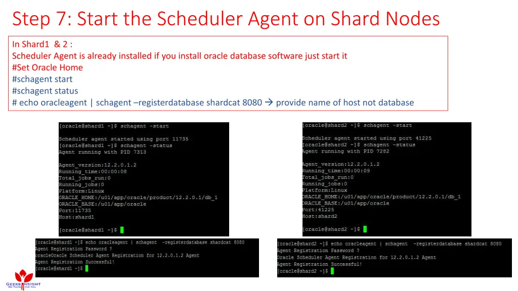 step 7 start the scheduler agent on shard nodes