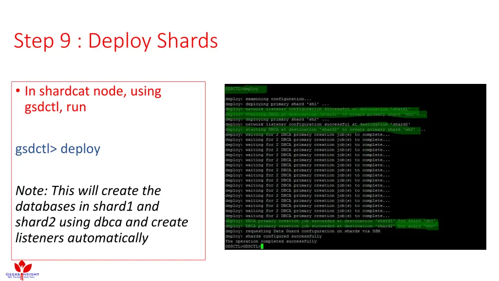 step 9 deploy shards