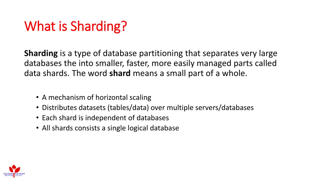 what is what is sharding sharding