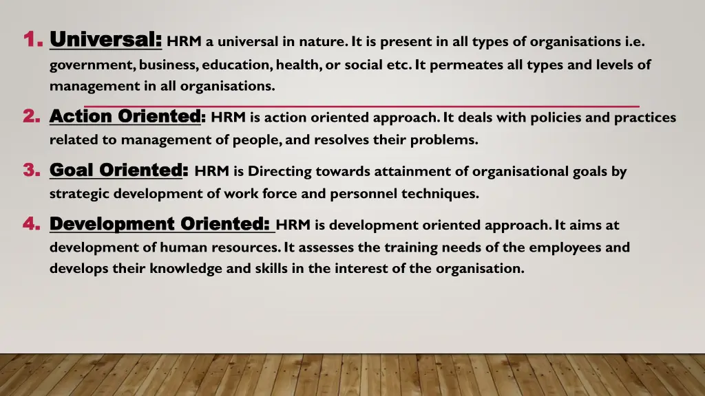 1 1 universal universal hrm a universal in nature