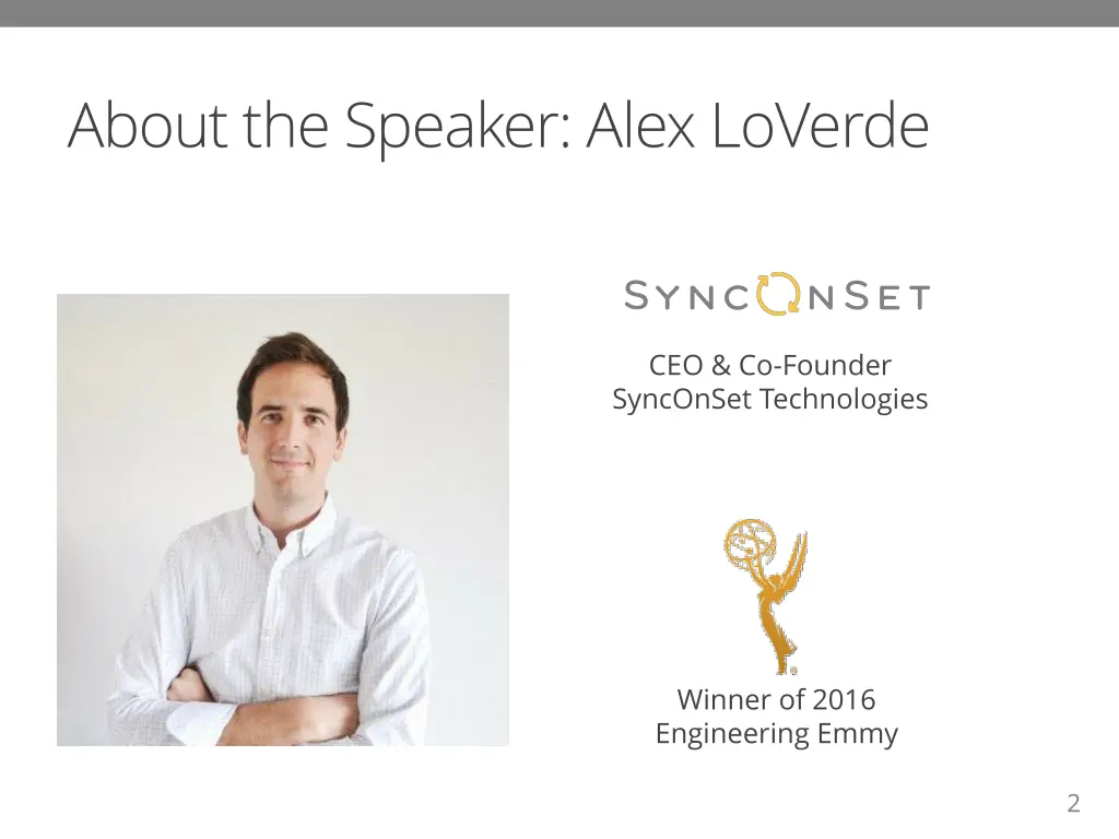 about the speaker alex loverde