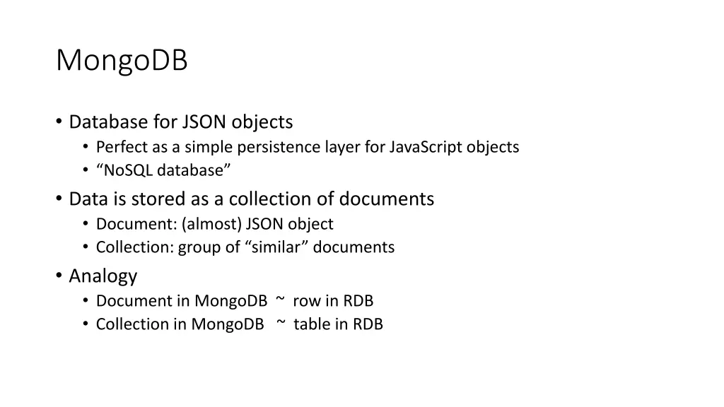 mongodb