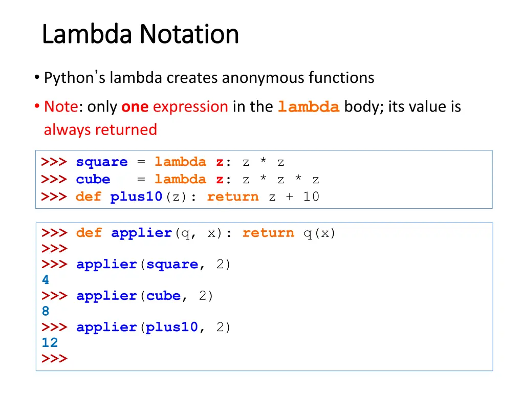 lambda notation lambda notation 1