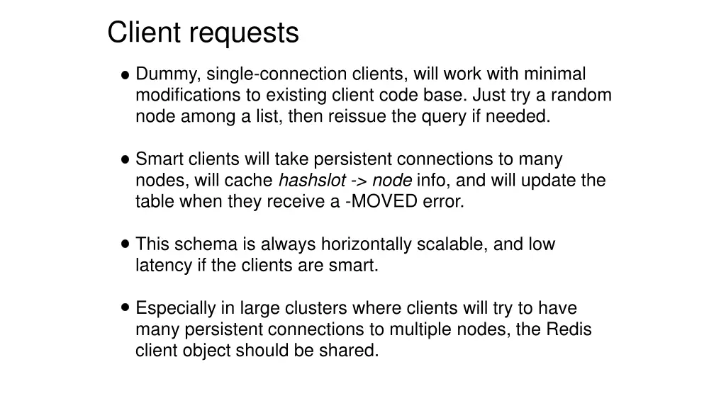 client requests