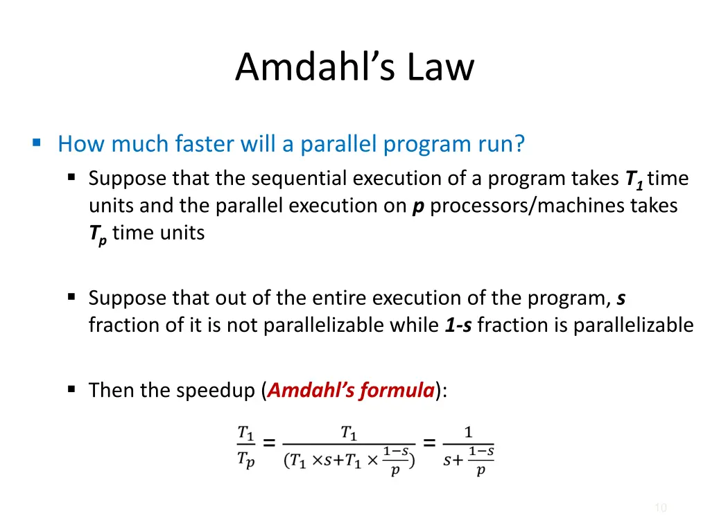 amdahl s law