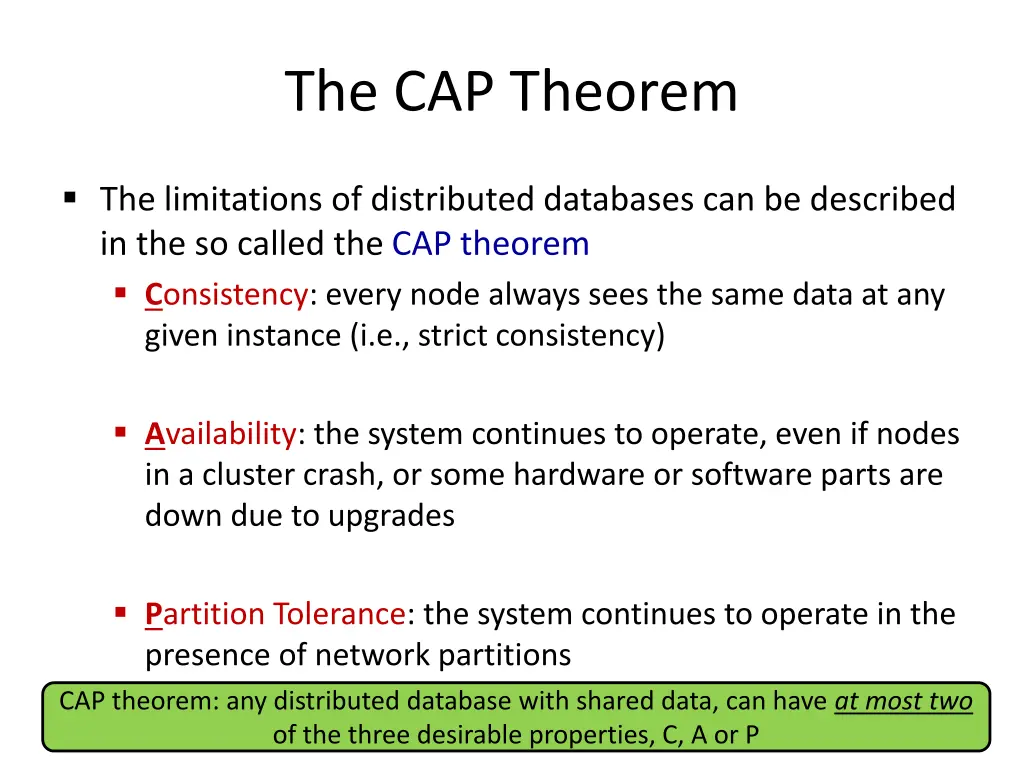 the cap theorem