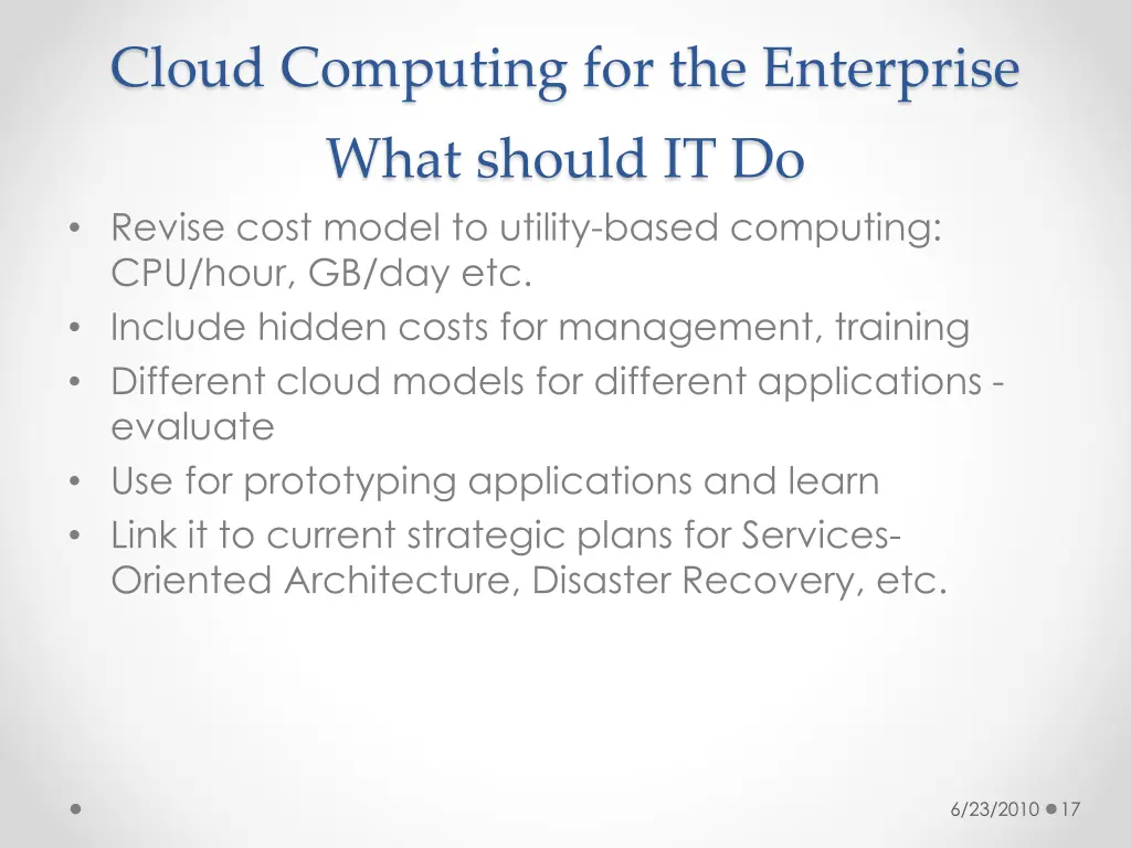 cloud computing for the enterprise