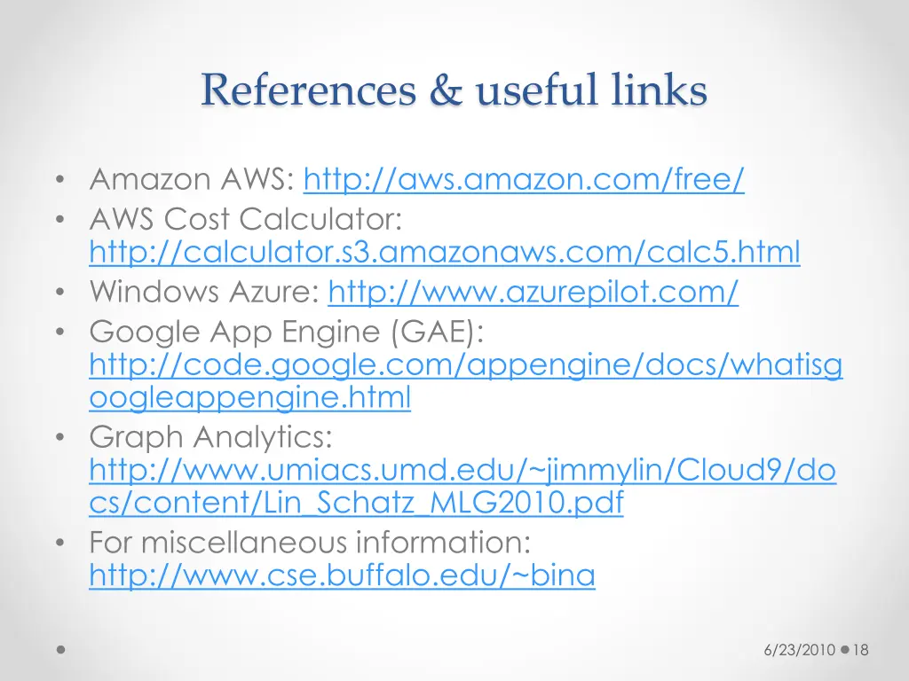 references useful links