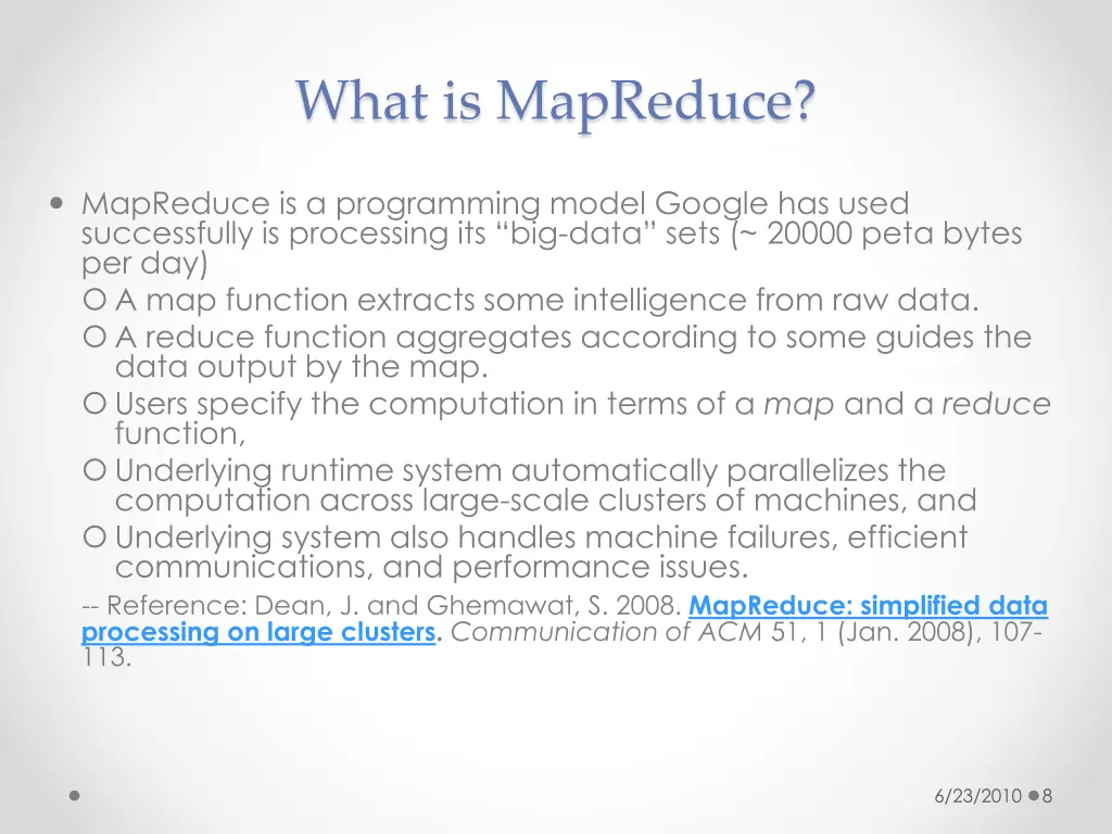 what is mapreduce