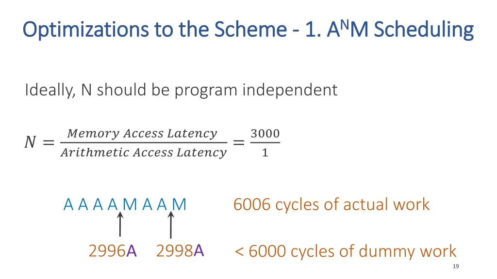 optimizations to the scheme optimizations