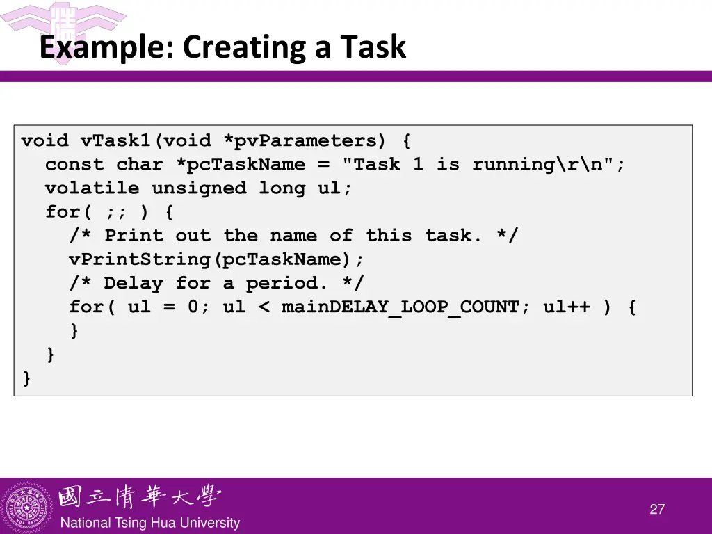 example creating a task 1