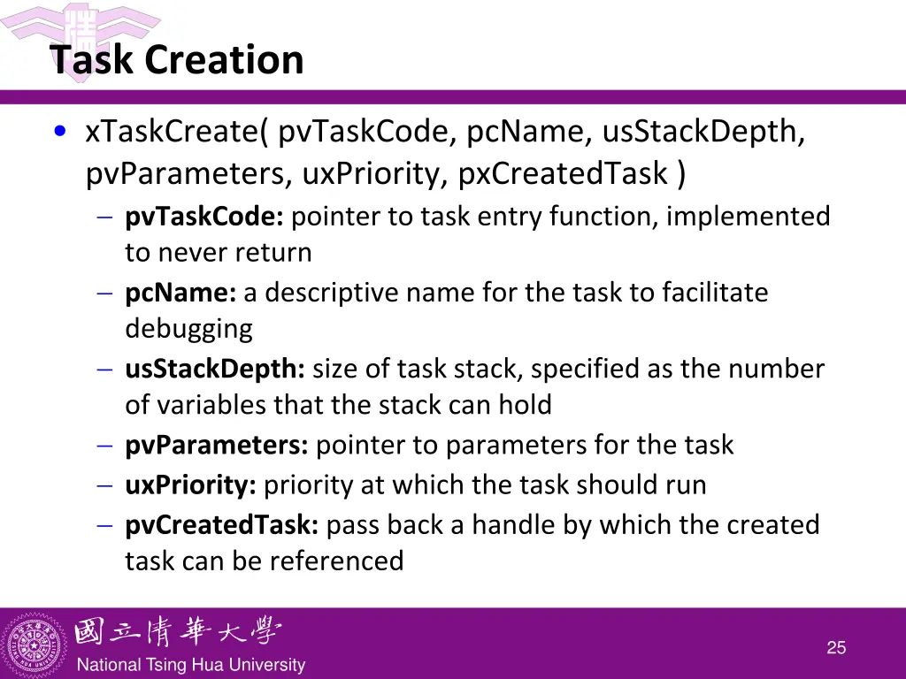 task creation