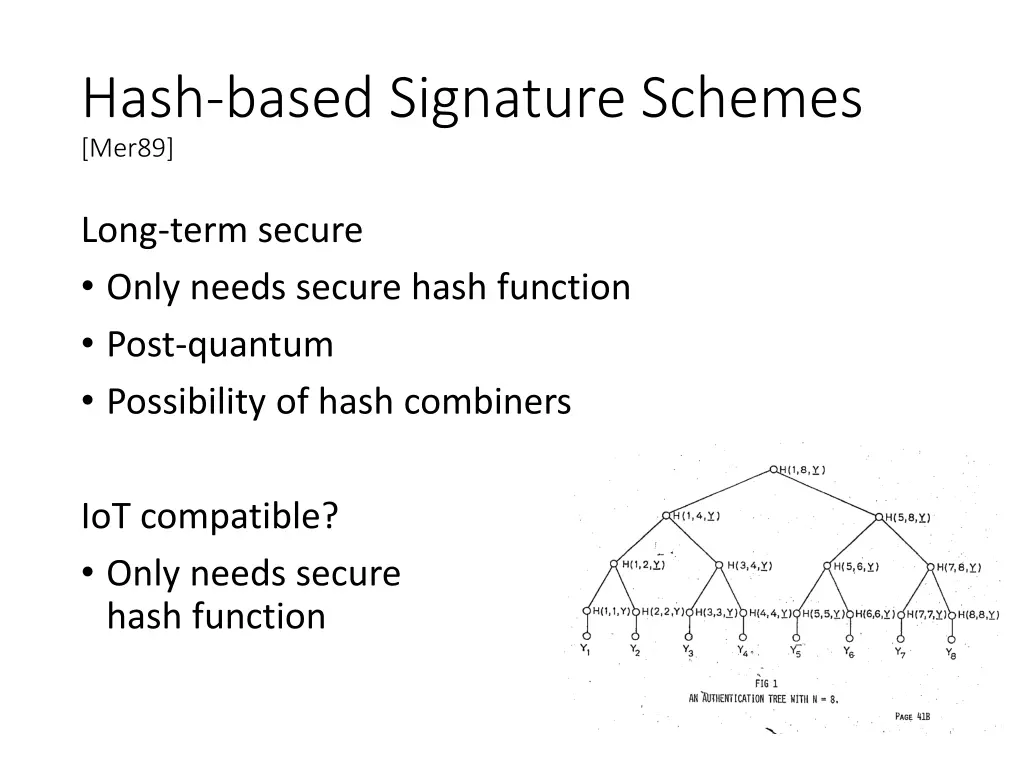 hash based signature schemes mer89