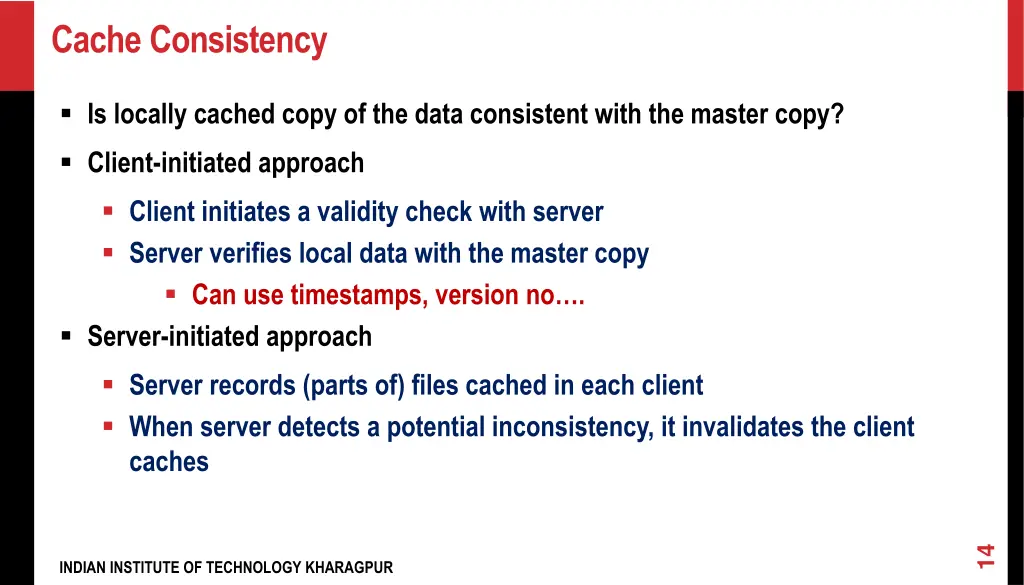 cache consistency